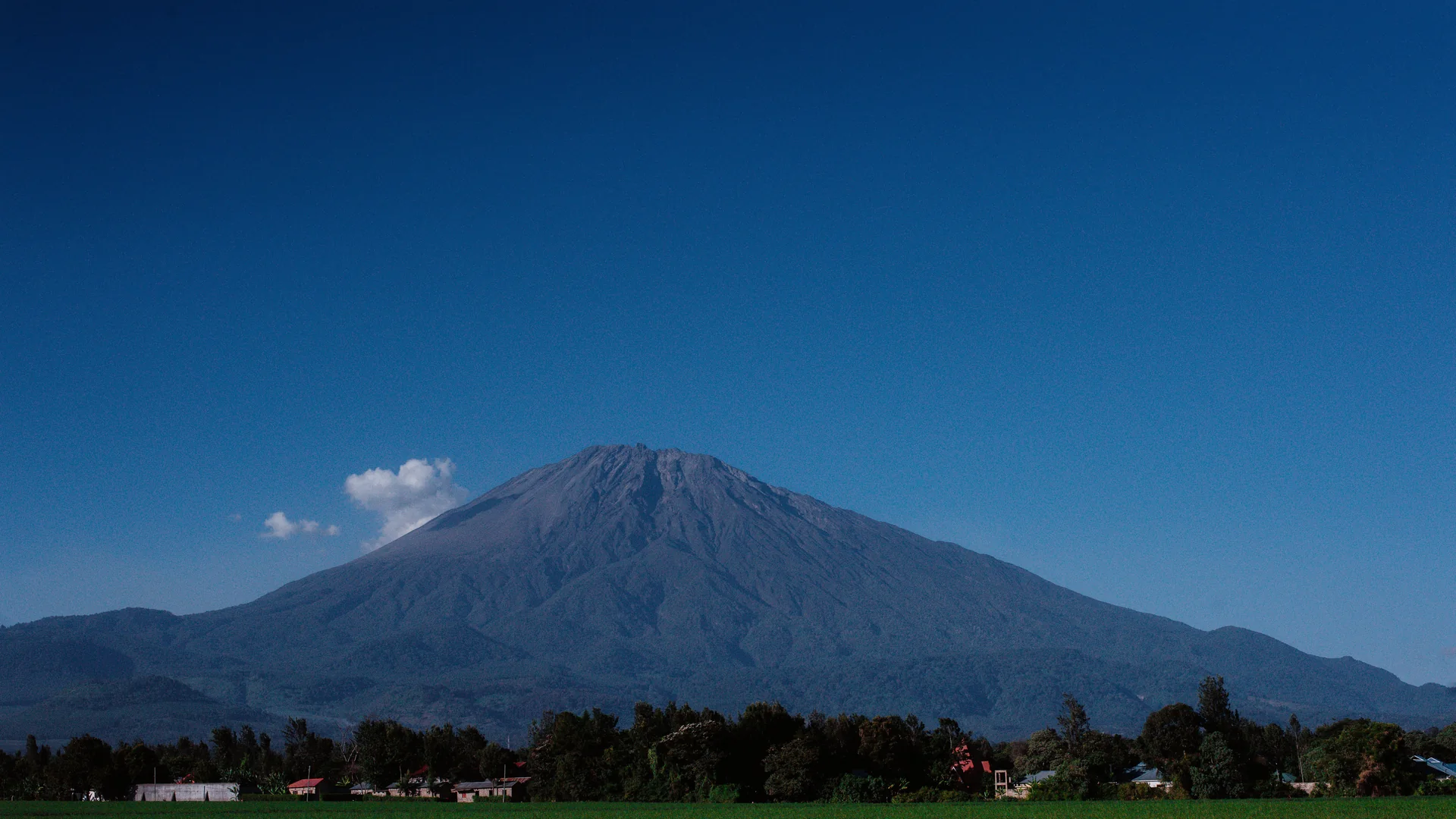 Mount meru volcanic summit in Arusha, Tanzania