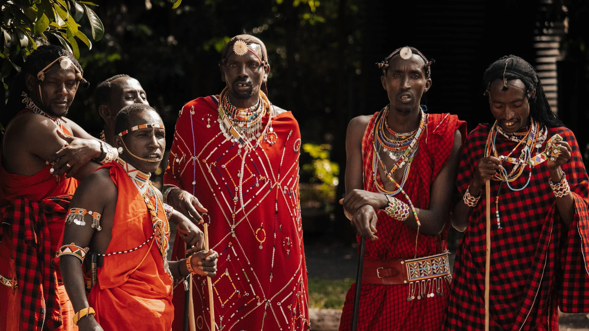 Maasai cultural portrait in Maasailand, Tanzania